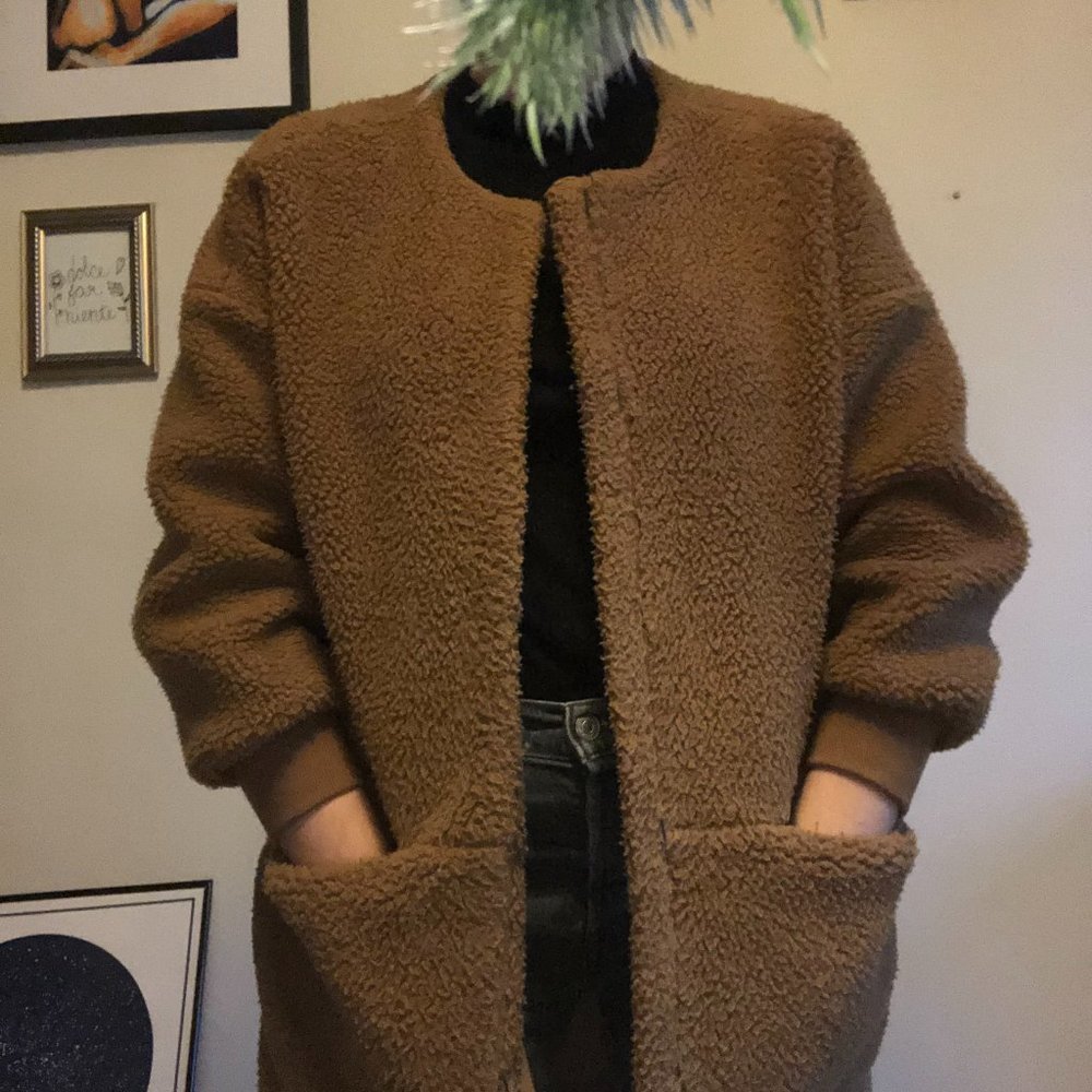 Madewell Bonded Fleece Cocoon Coat